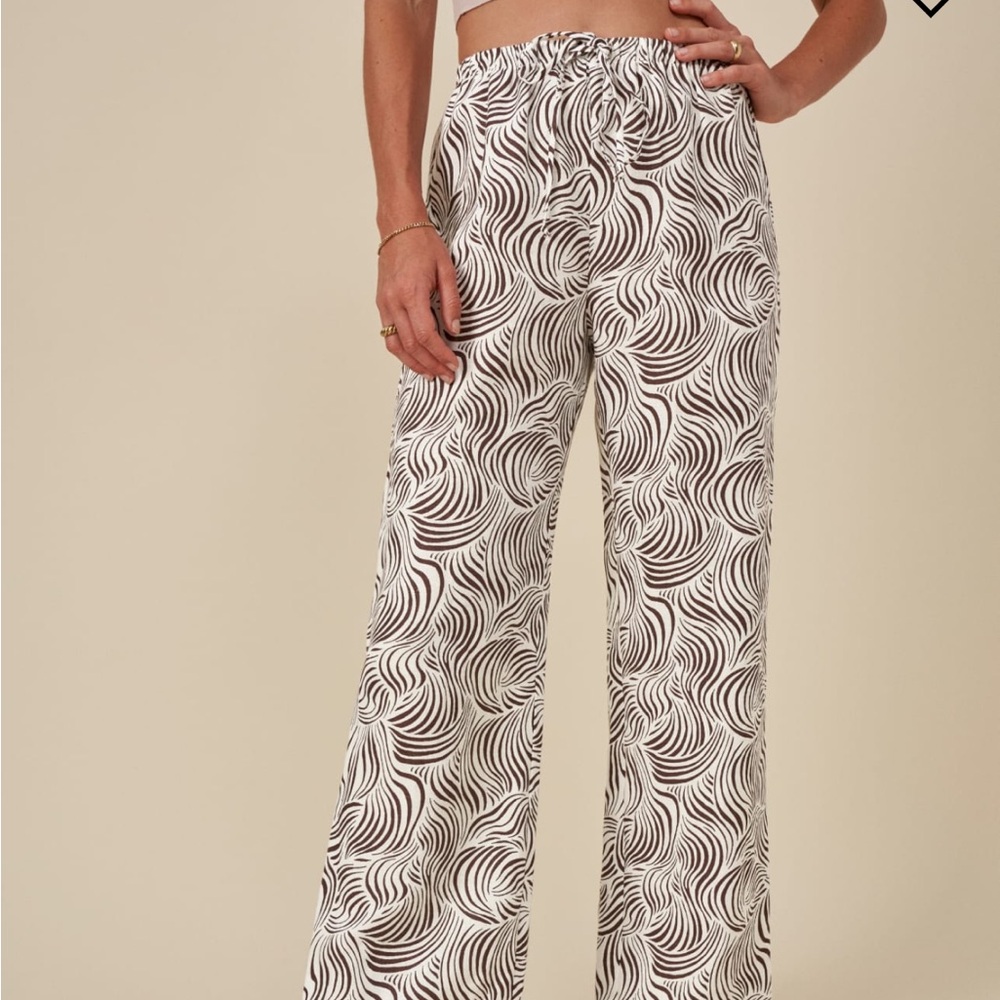 Like new 🦋Reformation Olina linen optical pants - Picture 2 of 11